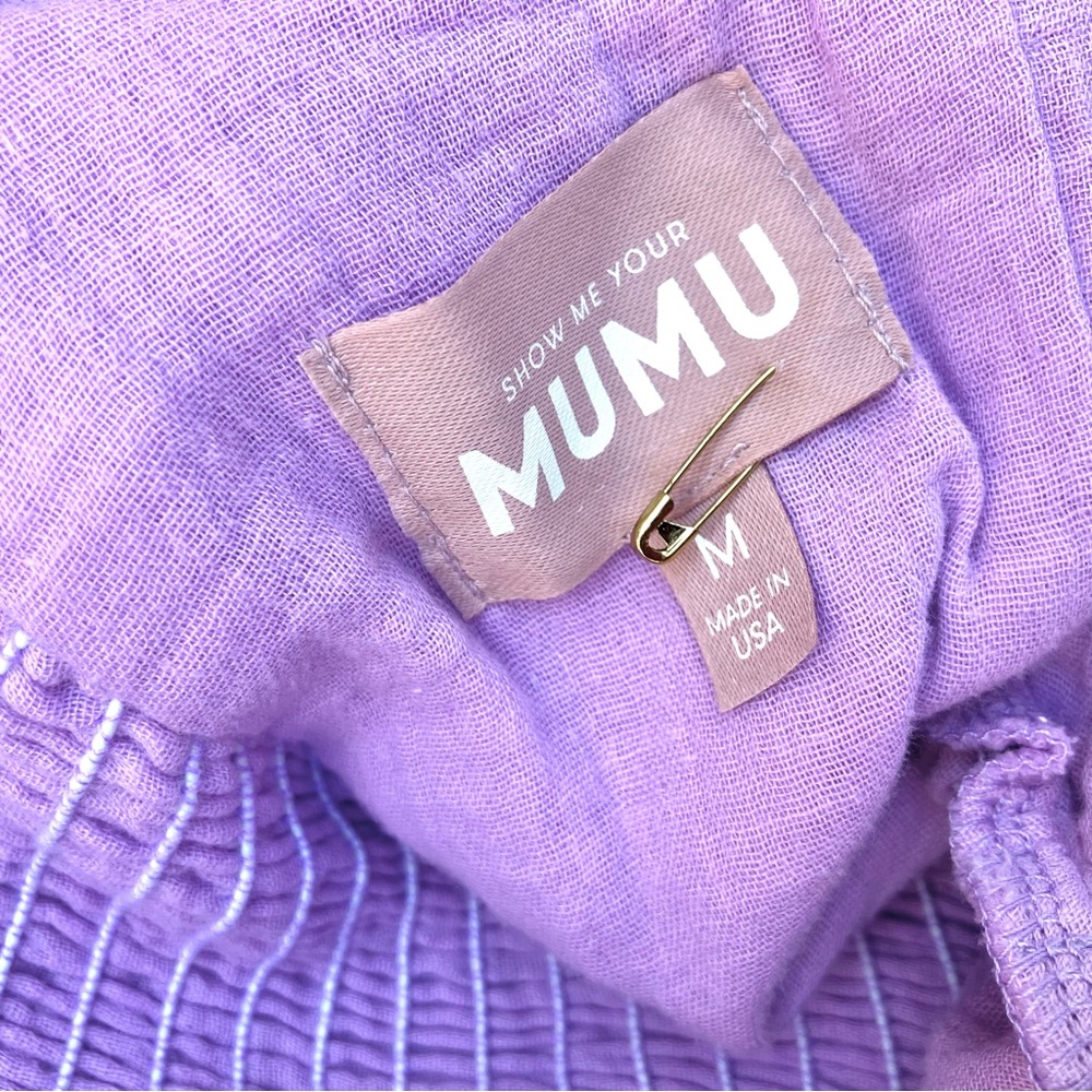 Show Me Your NWT Mumu Sophie Lilac Gauze Dress Sz Medium - Picture 4 of 7